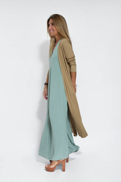 Vrouwen Jurk en Gilet Set Strakke Pasvorm