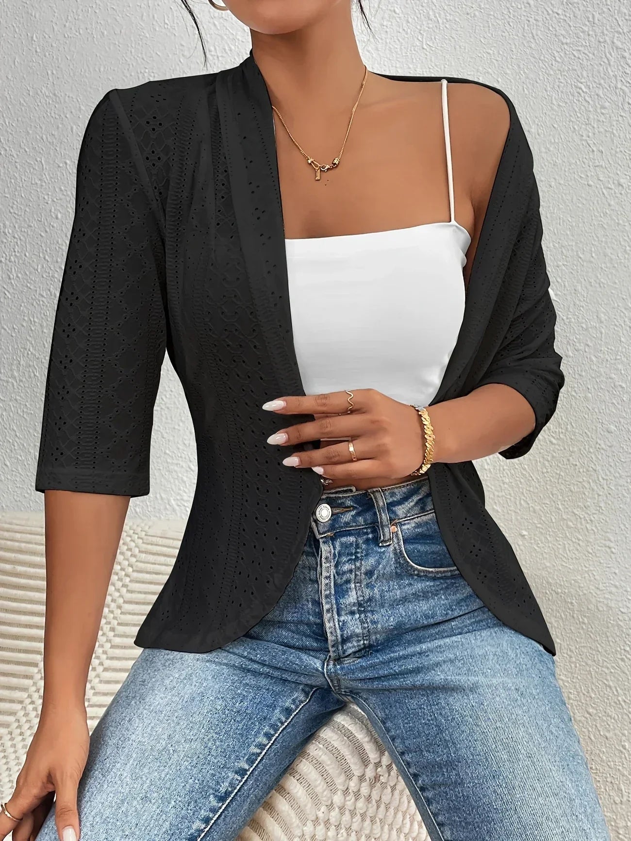 Vest Drape Stijl Sasha Jurkvest