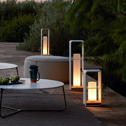Led tuinlamp voor buiten – vierkante moderne buitenlamp met warm licht