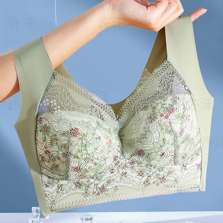 Full-Coverage BH Naadloos Extra Ondersteuning Elastisch Damesondergoed Zwart Beige Dagelijks Comfort