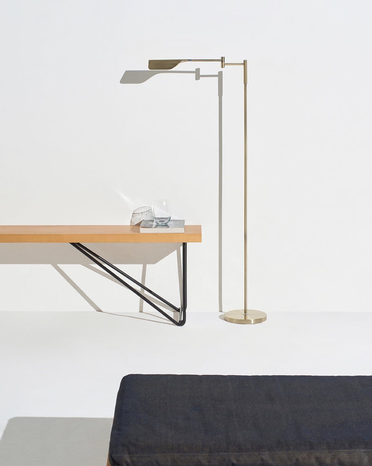 Vloerlamp LED Blad Design Minimalistisch 135cm Dimbaar Metaal