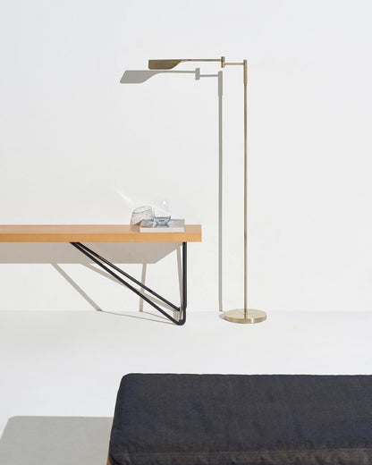Vloerlamp LED Blad Design Minimalistisch 135cm Dimbaar Metaal