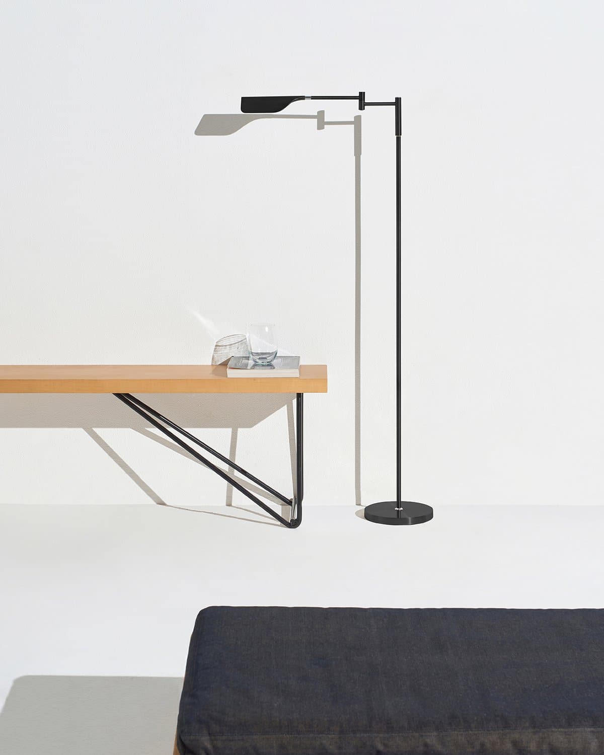 Vloerlamp LED Blad Design Minimalistisch 135cm Dimbaar Metaal