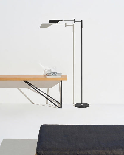 Vloerlamp LED Blad Design Minimalistisch 135cm Dimbaar Metaal
