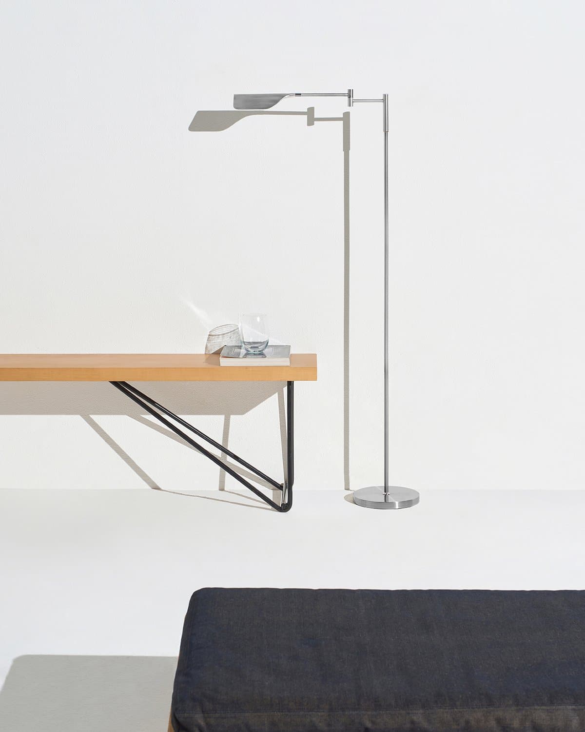 Vloerlamp LED Blad Design Minimalistisch 135cm Dimbaar Metaal