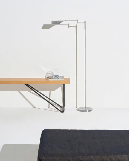 Vloerlamp LED Blad Design Minimalistisch 135cm Dimbaar Metaal