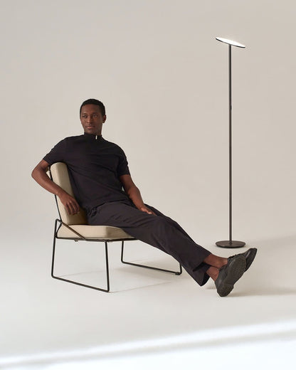 Vloerlamp LED Modern Dimbaar Slank Design Zwart Staande Lamp