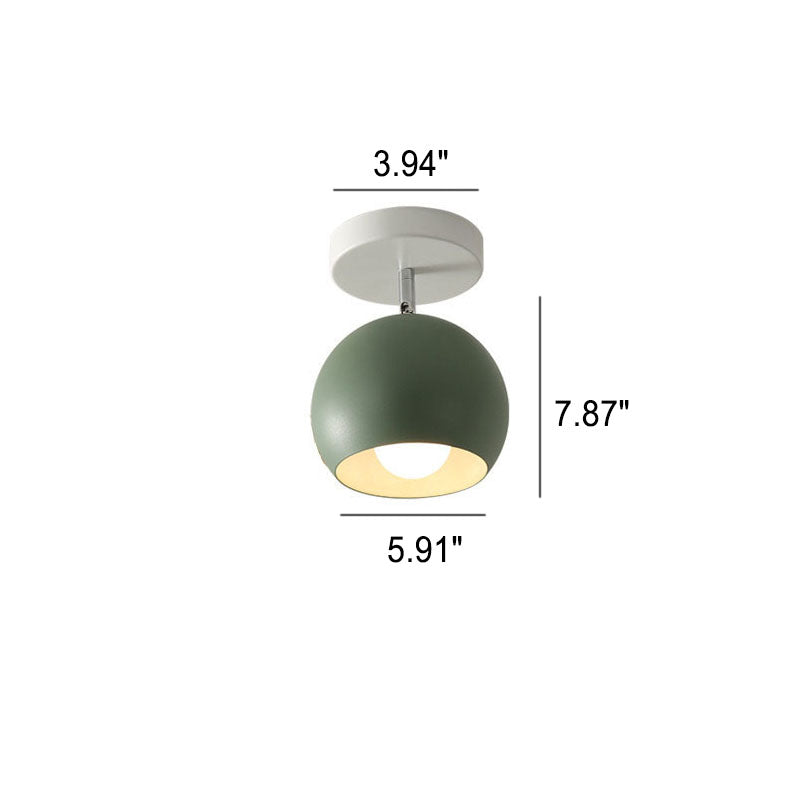 IJzeren Plafondlamp met Houtaccenten – Kleurrijk Design voor Gang en Woonkamer