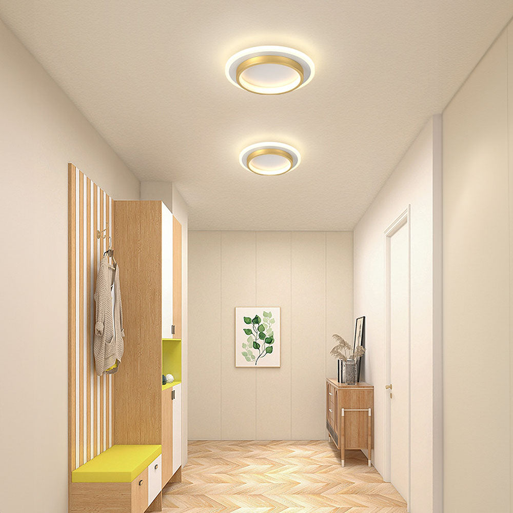 Plafondlamp Rond LED Modern Halo Design Metaal Acryl Flush Mount