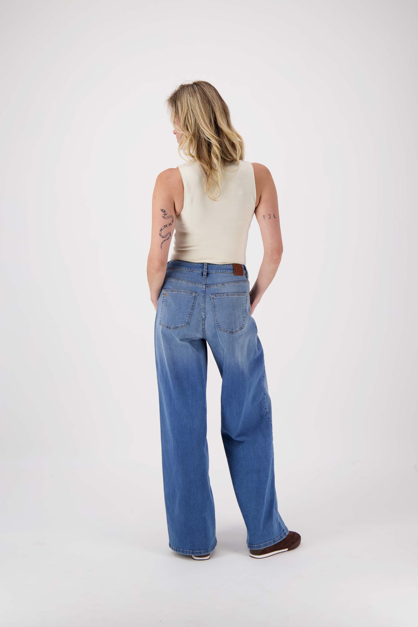 Dames Trui Gebreid Mouwloos Geribbeld Col Model
