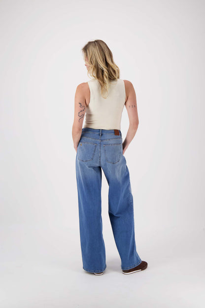 Dames Trui Gebreid Mouwloos Geribbeld Col Model