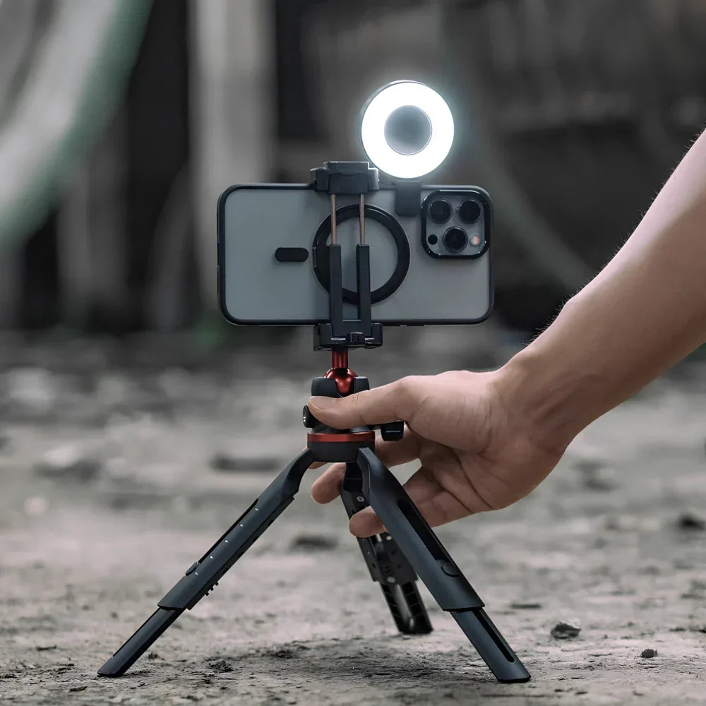 Magnetisch LED Fotolicht Draagbaar Dimbaar Oplaadbaar voor Selfies Video Content Creation