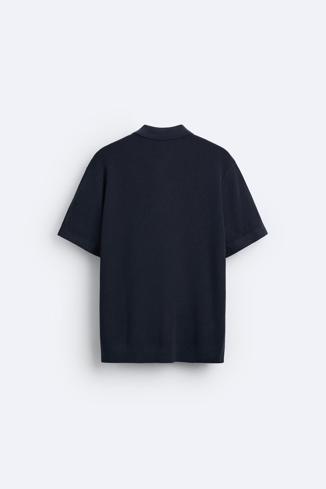Mannen Polo Rits Gebreid Elegante Look