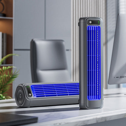 Draadloze Wandmontage Luchtkoeler met 12 Uur Accu – Oplaadbare Ventilator zonder Wieken voor Energiezuinige Koeling