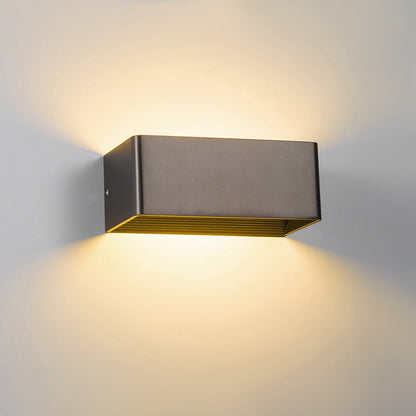 Cubbon Wandlamp LED Aluminium Acryl Zwart/Wit Wandverlichting Binnen Modern Up Down Designlamp Slaapkamer Hal