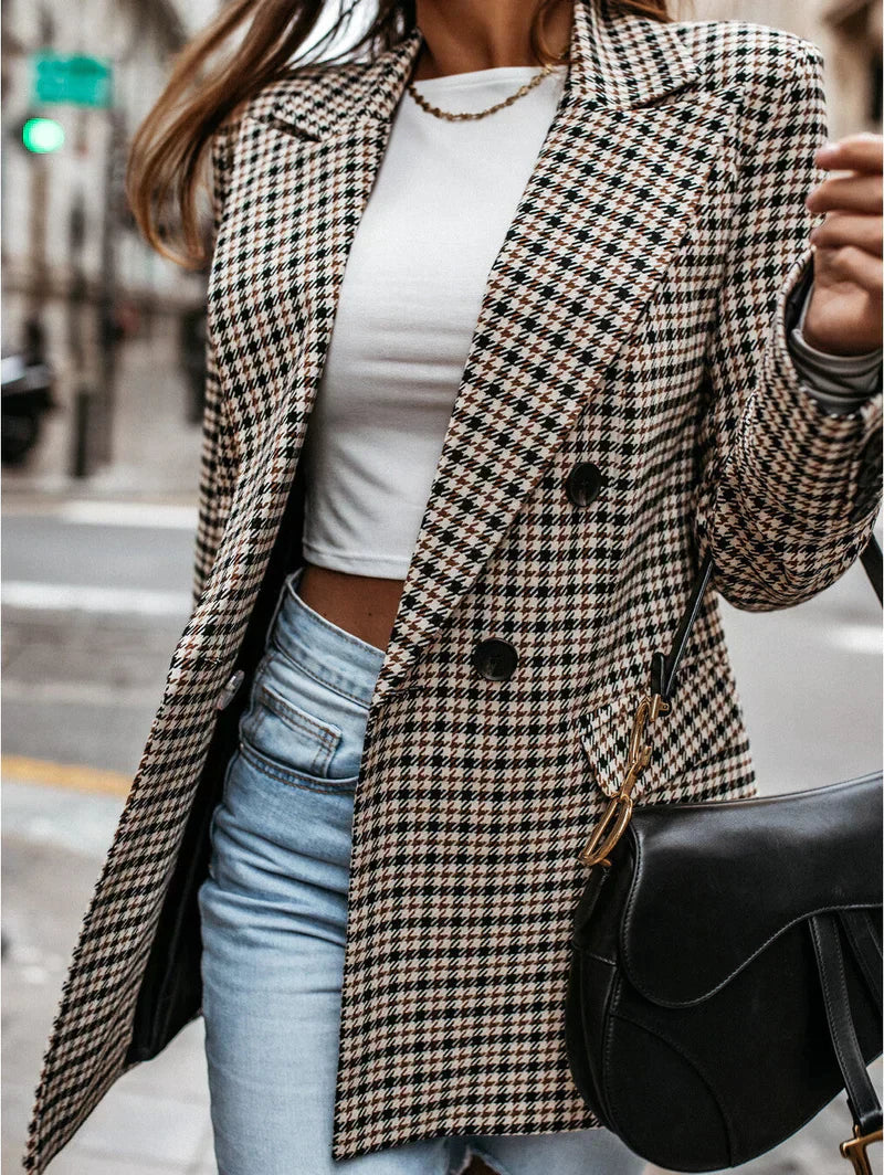 Dames Blazer Klassieke Stijl Met Twee Knopen