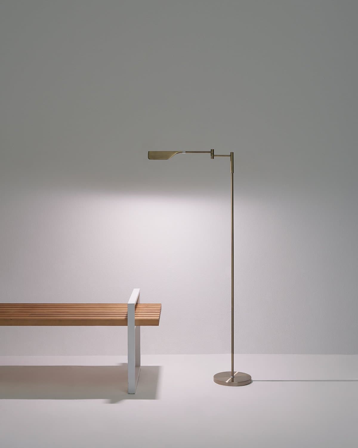 Vloerlamp LED Blad Design Minimalistisch 135cm Dimbaar Metaal