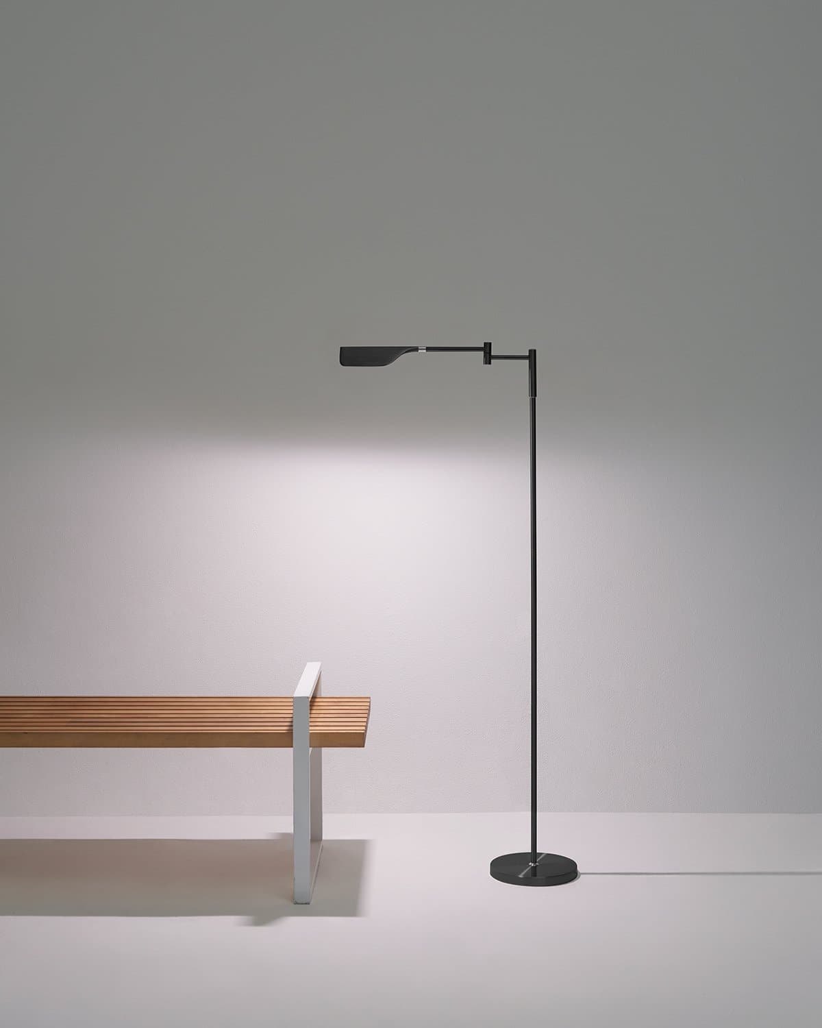 Vloerlamp LED Blad Design Minimalistisch 135cm Dimbaar Metaal