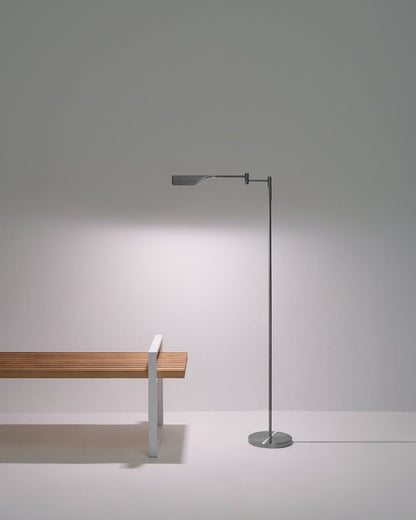 Vloerlamp LED Blad Design Minimalistisch 135cm Dimbaar Metaal
