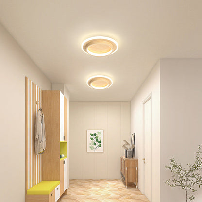 Plafondlamp Rond LED Modern Halo Design Metaal Acryl Flush Mount