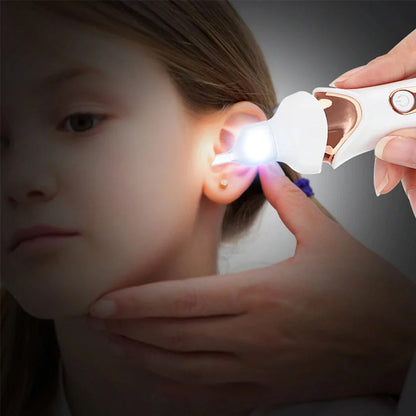 Elektrische Oorreiniger met 5 Opzetstukken Siliconen USB Oplaadbaar voor Veilige Oorhygiëne Alle Leeftijden Geruisloos 32dB Zachte Reiniging Inclusief Opbergdoos