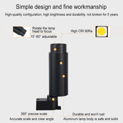 Railverlichting LED Aluminium Zwart Wit 3-5 Spots Woonkamer Keuken Hal Plafond Spotlamp Railspot Ingebouwde LED Dimbaar