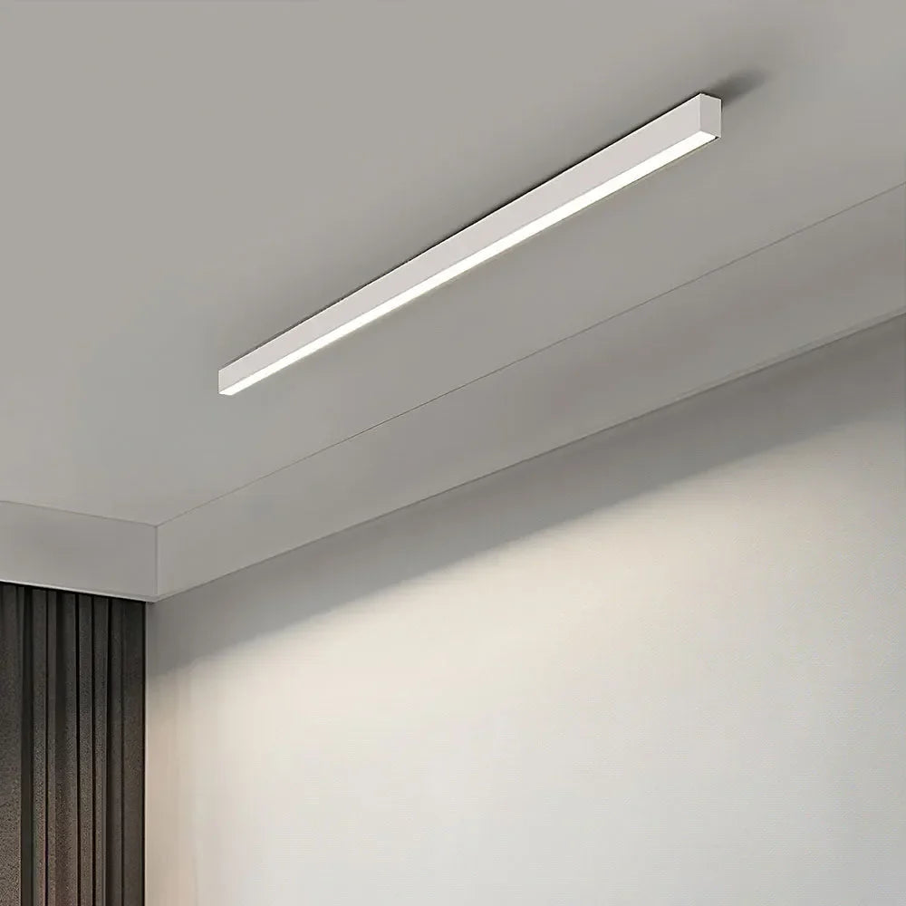 LED plafondlamp zwart langwerpig modern voor woonkamer hal slaapkamer minimalistische plafondverlichting binnen