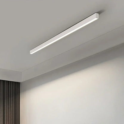 LED plafondlamp zwart langwerpig modern voor woonkamer hal slaapkamer minimalistische plafondverlichting binnen