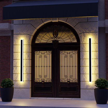Buitenwandlamp LED Lineair Zwart Acryl IP65 Dimbaar Tuin Gevel Modern