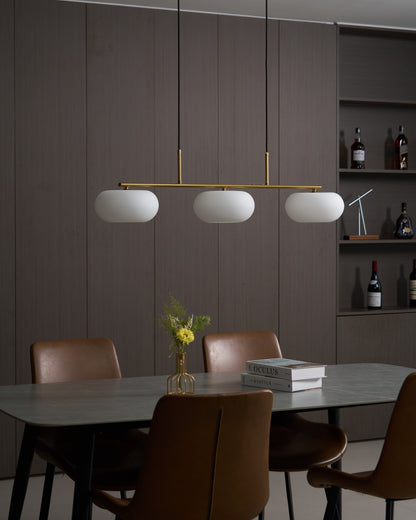 Design Hanglamp met 3 Globe Kapjes - Stijlvolle Eetkamerverlichting voor Tafel en Kookeiland - Verstelbaar 150 cm - Nikkel of Goud - E26/E27