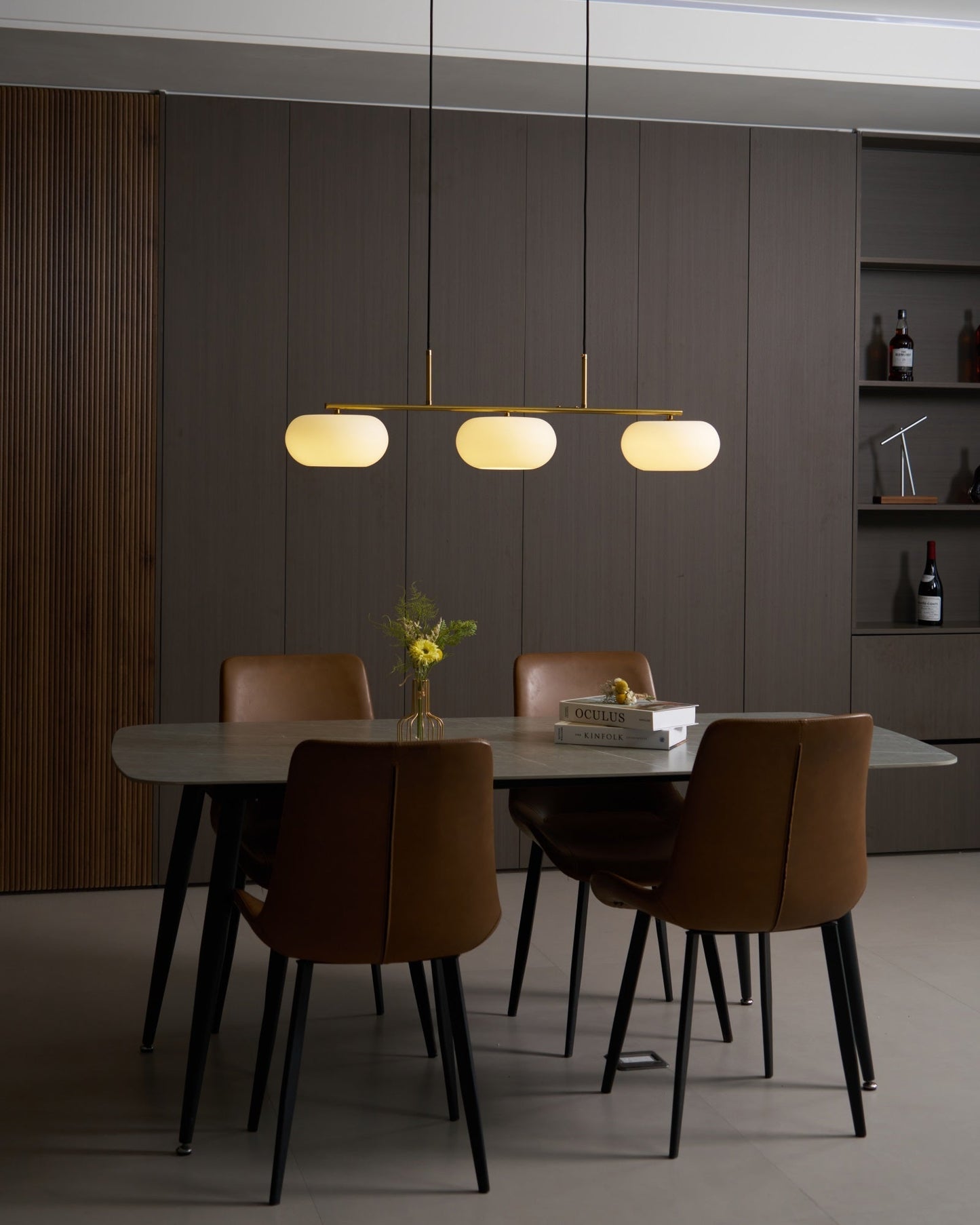 Design Hanglamp met 3 Globe Kapjes - Stijlvolle Eetkamerverlichting voor Tafel en Kookeiland - Verstelbaar 150 cm - Nikkel of Goud - E26/E27