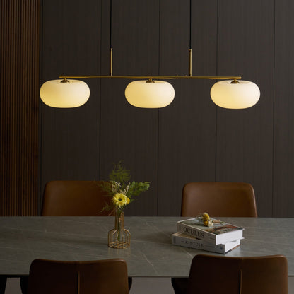 Design Hanglamp met 3 Globe Kapjes - Stijlvolle Eetkamerverlichting voor Tafel en Kookeiland - Verstelbaar 150 cm - Nikkel of Goud - E26/E27