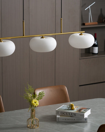 Design Hanglamp met 3 Globe Kapjes - Stijlvolle Eetkamerverlichting voor Tafel en Kookeiland - Verstelbaar 150 cm - Nikkel of Goud - E26/E27