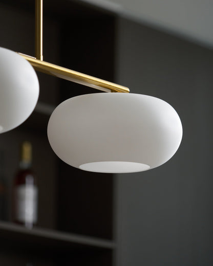 Design Hanglamp met 3 Globe Kapjes - Stijlvolle Eetkamerverlichting voor Tafel en Kookeiland - Verstelbaar 150 cm - Nikkel of Goud - E26/E27