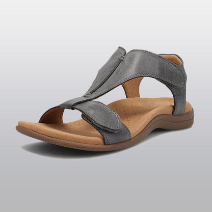 Orthopedische Dames Sandalen met Voetgewelfsteun T-band Verstelbaar Ademend Microvezel Zomer Comfortabel