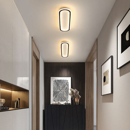 LED plafondlamp langwerpig zwart wit gang woonkamer slaapkamer modern minimalistisch plafondverlichting