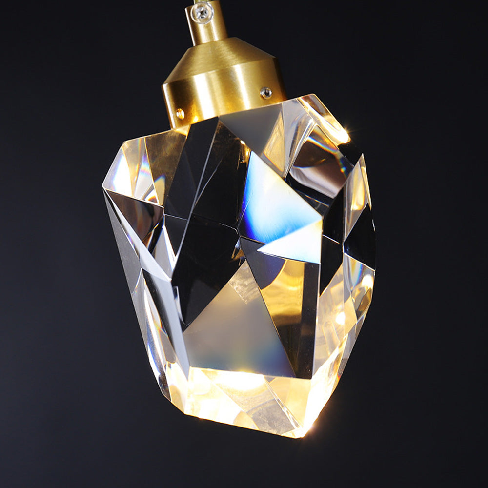 Hanglamp Glas Metaal Goud Verstelbaar Eettafel Woonkamer Keukeneiland Druppelvorm Designlamp Sfeerverlichting