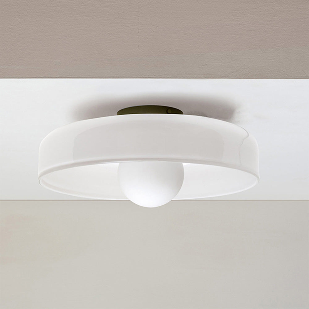 Mulon Plafondlamp en Wandlamp Glas G9 Amber Woonkamer Slaapkamer Design Verlichting Modern Rond
