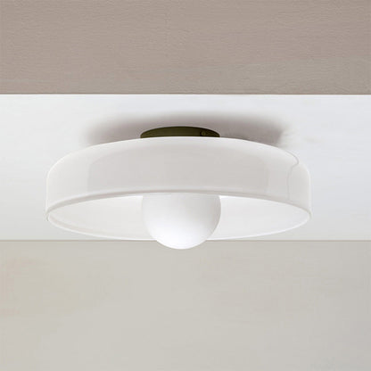 Mulon Plafondlamp en Wandlamp Glas G9 Amber Woonkamer Slaapkamer Design Verlichting Modern Rond