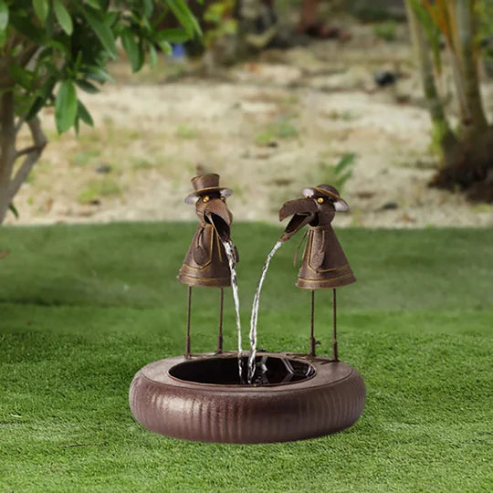 Waterfontein Dierfiguur Polyresin Met Pomp Tuin Terras Buiten