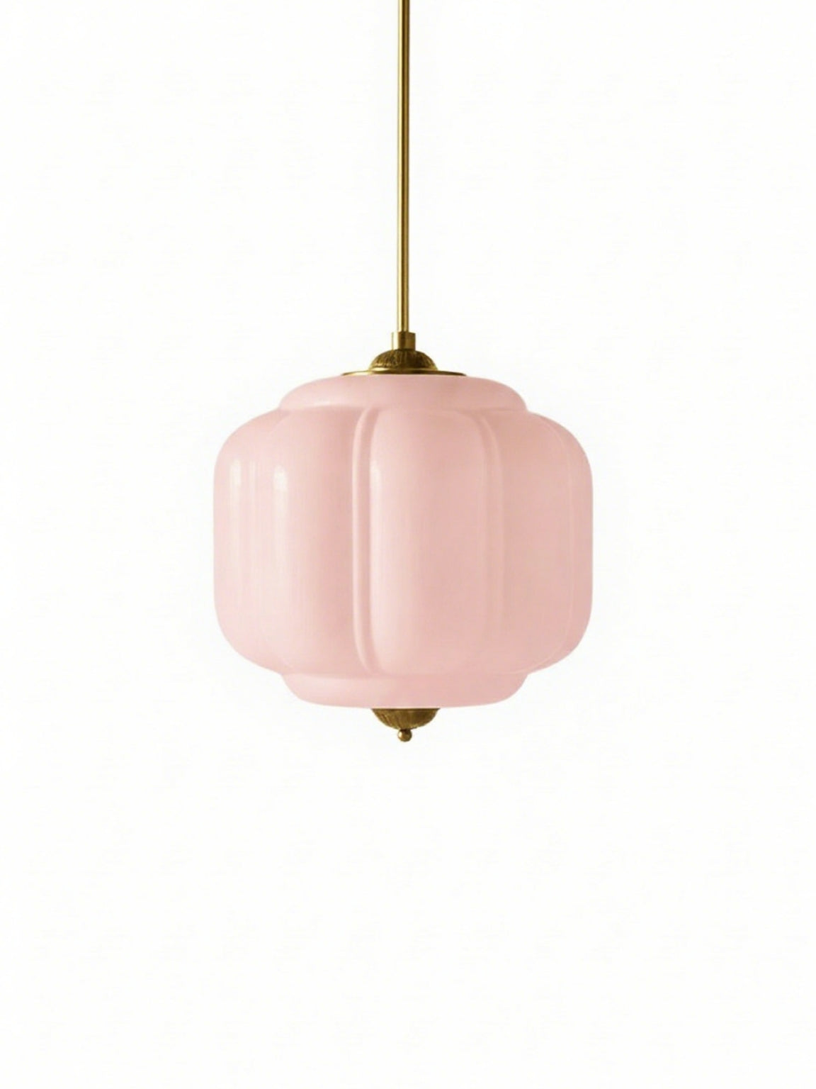 Vintage Melkglazen Hanglamp met Gegolfde Rand – Scandinavische Sfeerverlichting voor Keuken en Slaapkamer
