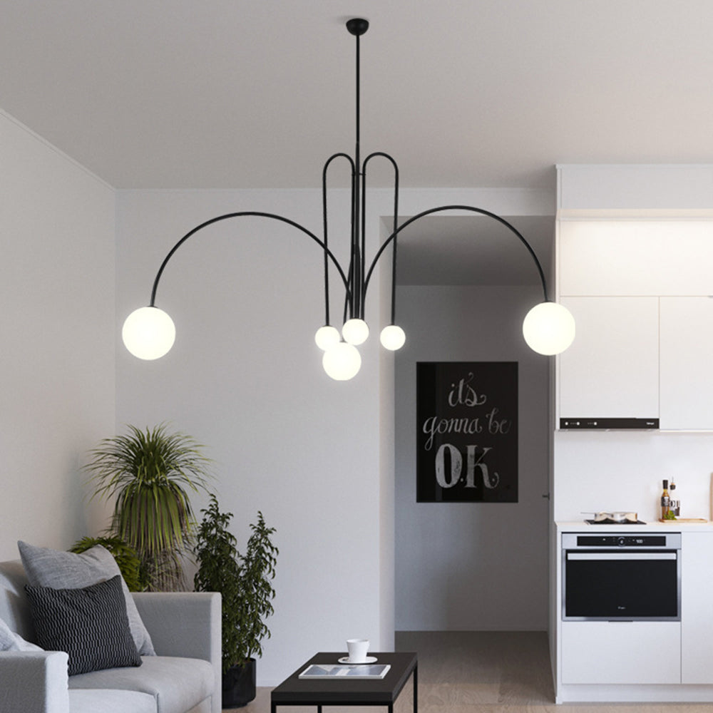 Hanglamp Zwaluwen Metaal Glas Zwart Goud Roze G9 LED Woonkamer Slaapkamer Decoratief