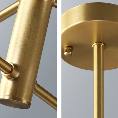 Hanglamp Glas Bollen Modern Zwart Koper 6/8-Lichts G9 Verlichting