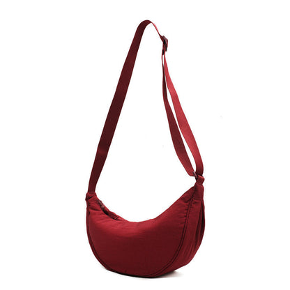 Halve Maan Schoudertas Kunstleer Elegante Damestas Crossbody Handtas Mode Accessoire Casual Dagelijks Gebruik