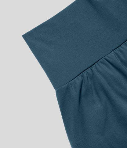 Yoga Shorts 2-in-1 met Zakken voor Vrouwen Sport