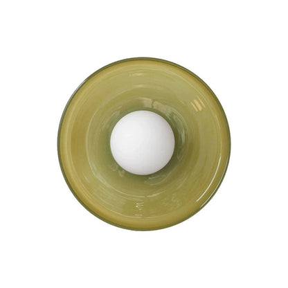 Mulon Plafondlamp en Wandlamp Glas G9 Amber Woonkamer Slaapkamer Design Verlichting Modern Rond