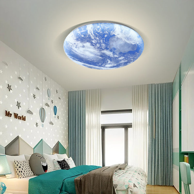 LED Plafondlamp Maanontwerp Hout Acryl Rond 26-48cm Slaapkamer Woonkamer Plafondlamp Maanlamp LED Verlichting Modern Interieur