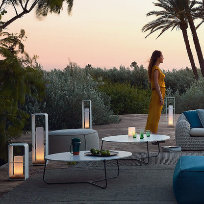 Led tuinlamp voor buiten – vierkante moderne buitenlamp met warm licht