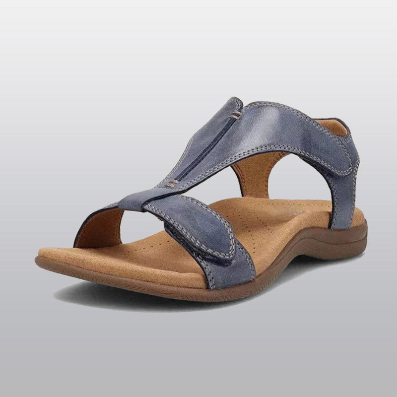 Orthopedische Dames Sandalen met Voetgewelfsteun T-band Verstelbaar Ademend Microvezel Zomer Comfortabel