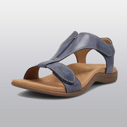 Orthopedische Dames Sandalen met Voetgewelfsteun T-band Verstelbaar Ademend Microvezel Zomer Comfortabel